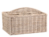 Wicker Basket with 4 Compartment