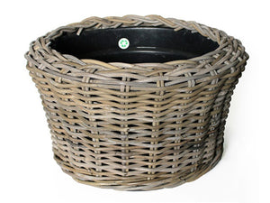 Outdoor Rattan Wicker Basket Planter