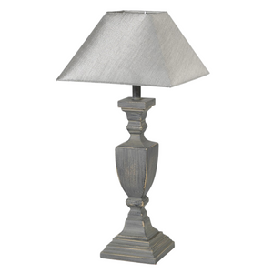 Antique Grey Table Lamp with Shade