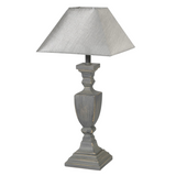 Antique Grey Table Lamp with Shade