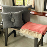 Anita Grey Button Cushion