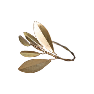 Brass Leaves Napkin Ring (Set of 4)