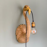 Gold Flamingo Wall Lamp