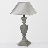 Antique Grey Table Lamp with Shade