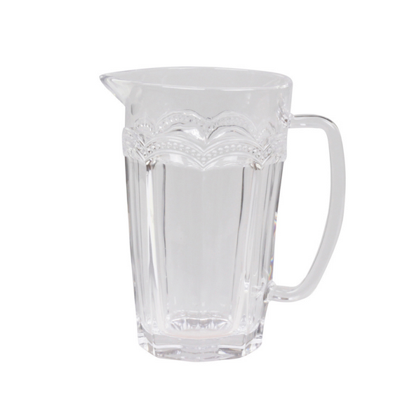 Antoinette Glass Jug with Pearl Edge