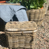 Small Wicker Basket with Lid