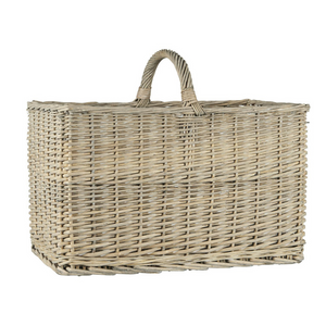 Basket  with Handle and Straight Sides