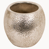 Silver Finish Birkdale Hammered Planter