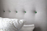 Headboard Buttoned and Piped