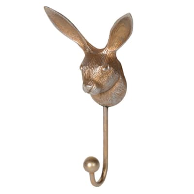 metal hare coat hook 